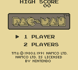 Pac-Man [Player's Choice] screenshot 3 for GameBoy